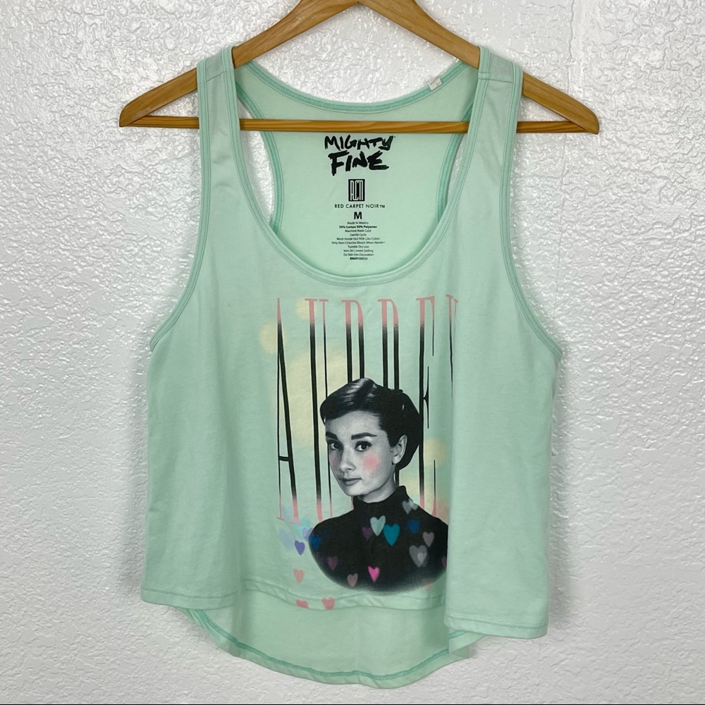 Red Carpet Noir Mighty Fine | Audrey Graphic Hi Low Tank Top